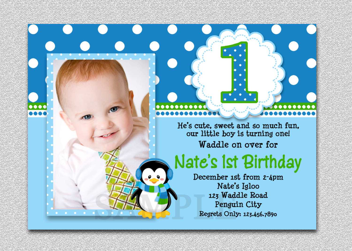 Free Printable First Birthday Invitations – Bagvania Intended For First Birthday Invitation Card Template