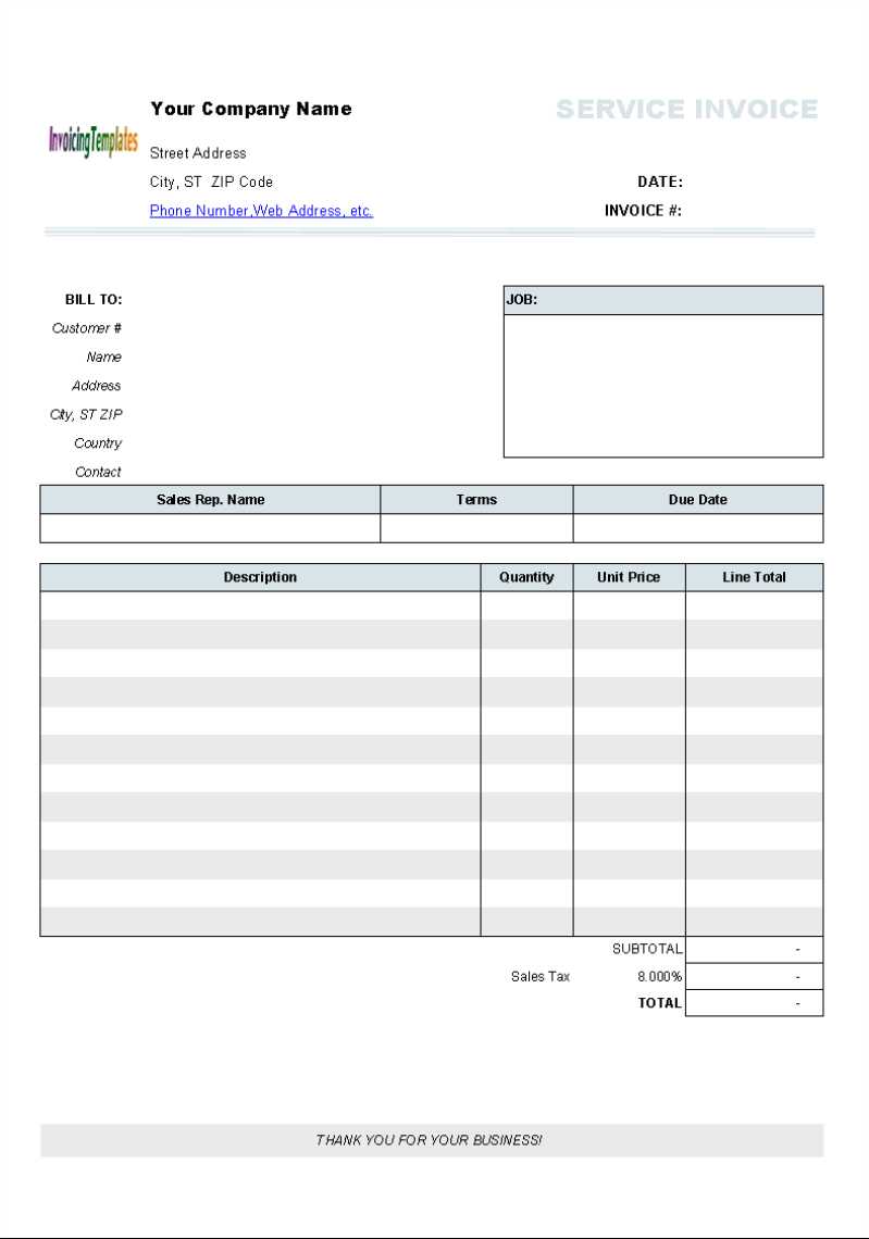 Free Printable Invoice Template Uk | Invoice Example Inside Free Printable Invoice Template Microsoft Word
