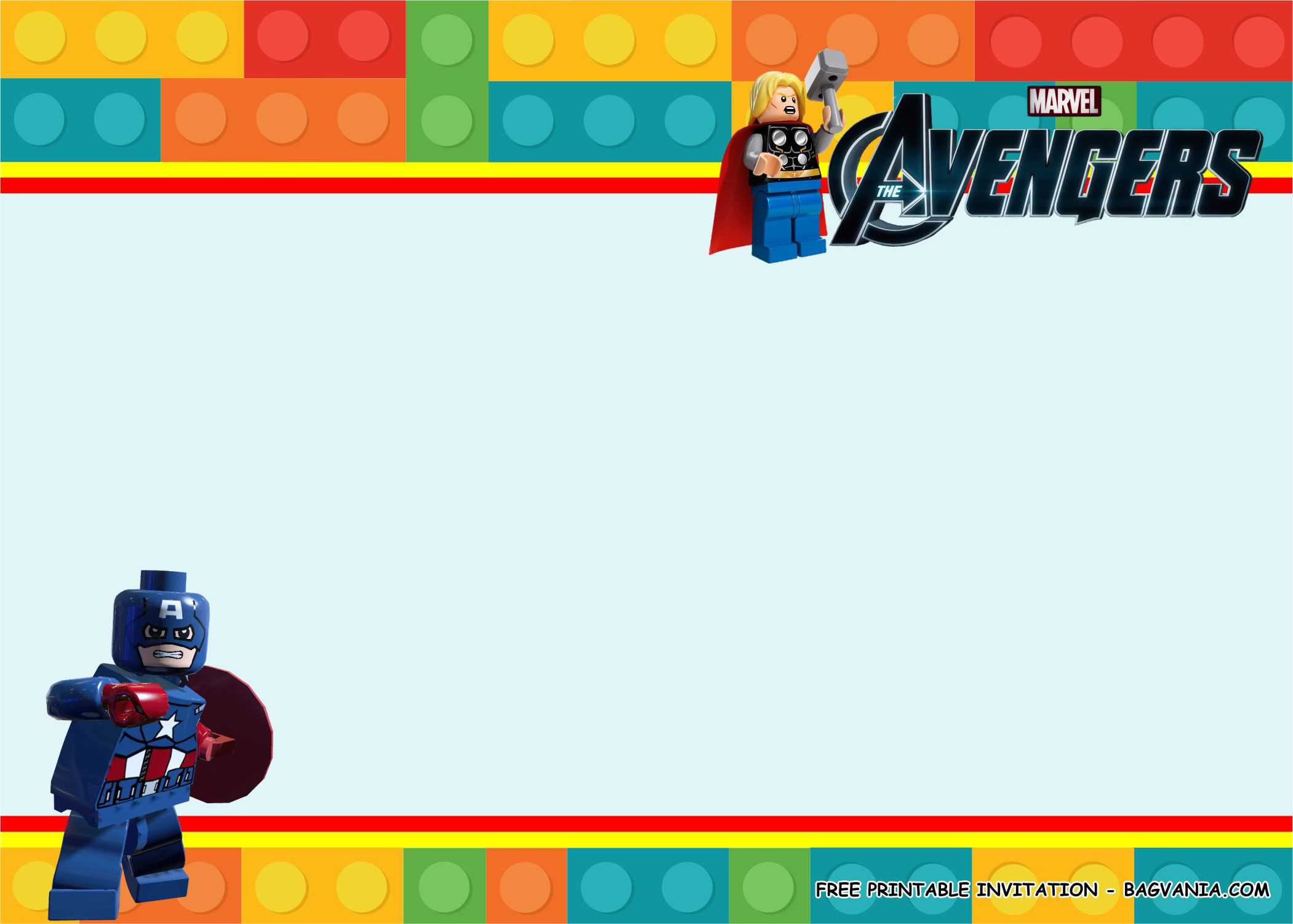 Free Printable) – Lego Avengers Birthday Party Kits Template Throughout Avengers Birthday Card Template
