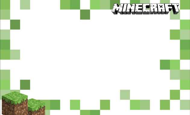 Free Printable) - Minecraft Birthday Party Kits Template pertaining to Minecraft Birthday Card Template