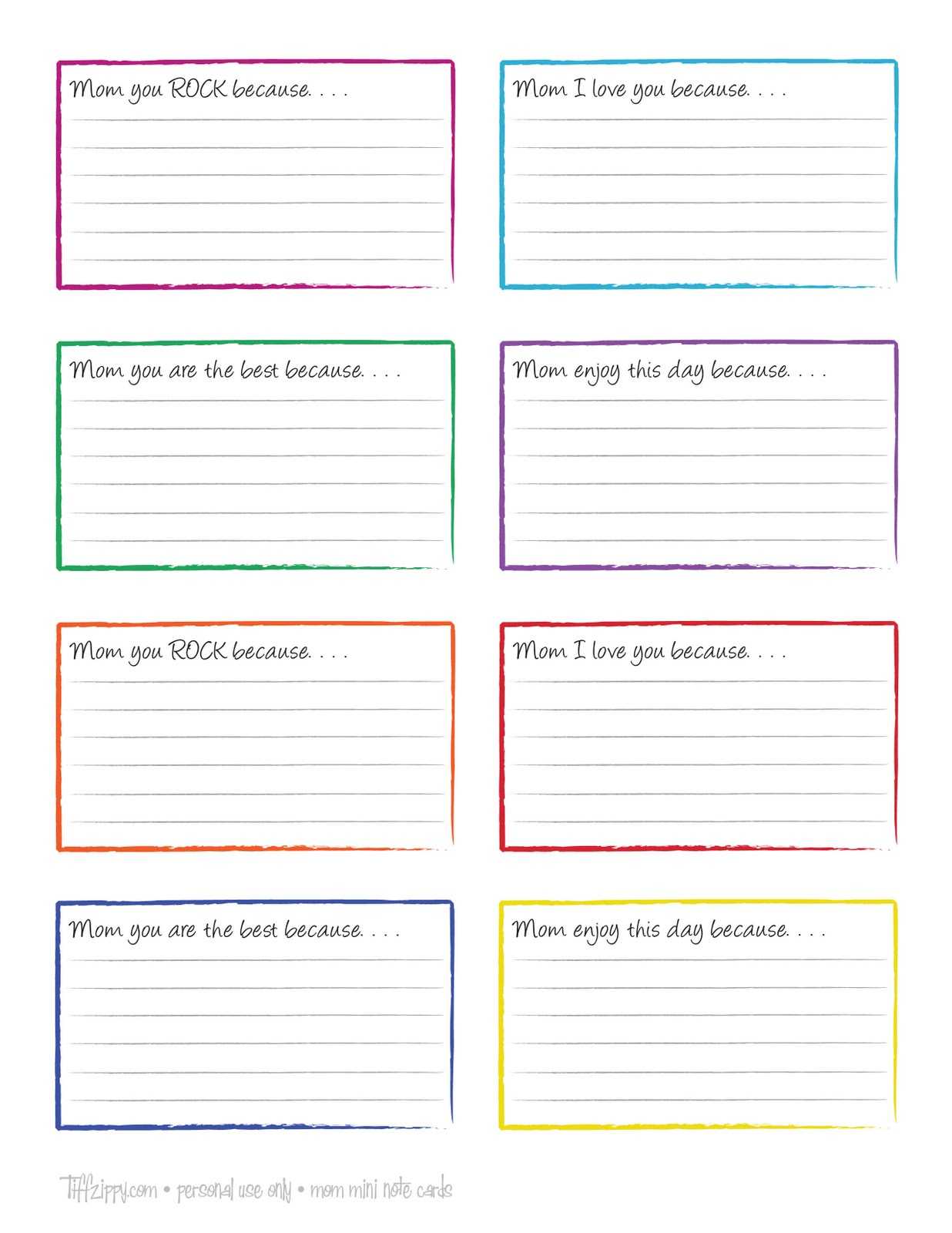 Free Printable Note Cards Template | Template Business Psd Inside 3 By 5 Index Card Template