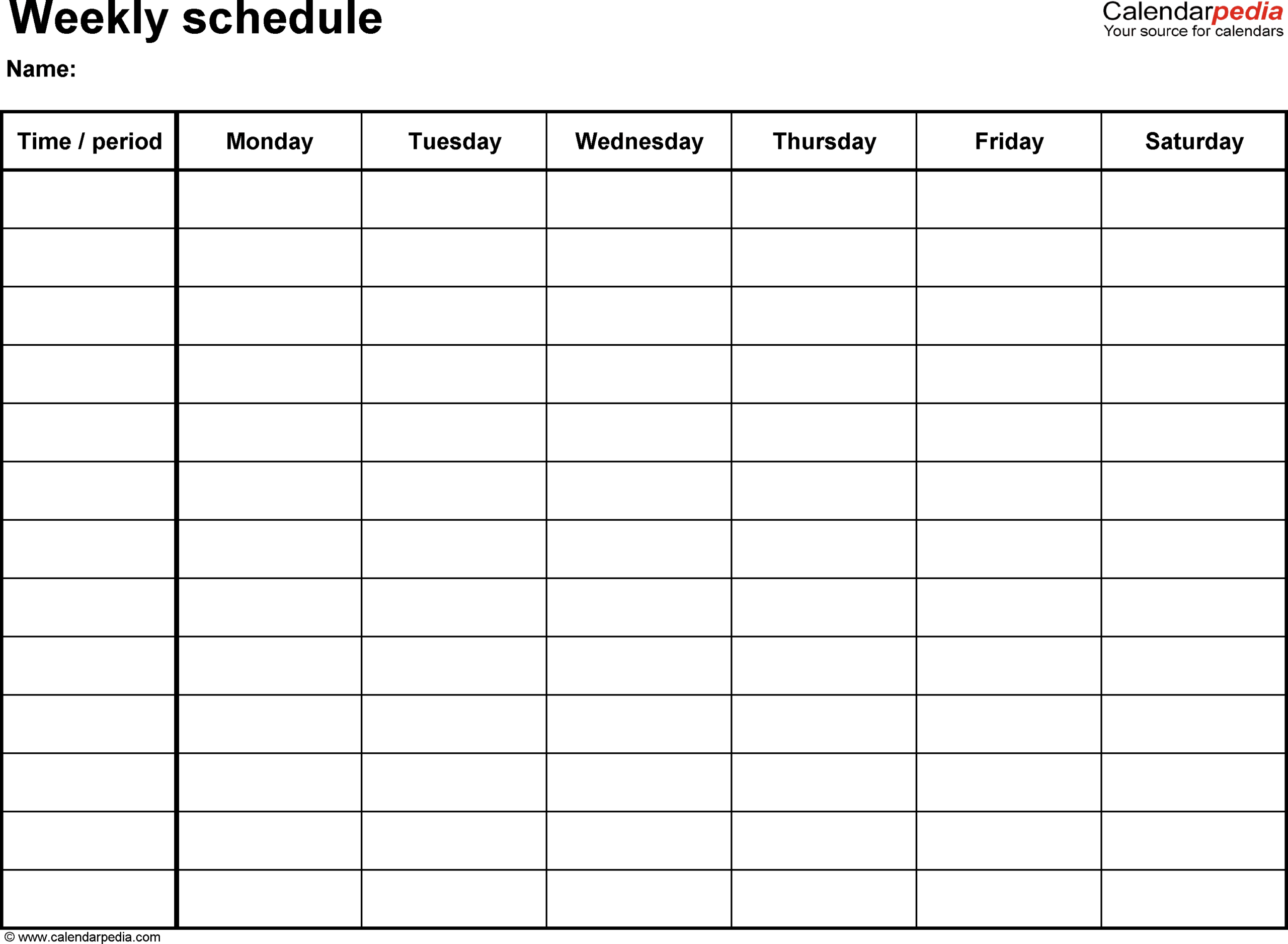 Free Printable Work Schedule Calendar – Zohre Pertaining To Blank Monthly Work Schedule Template