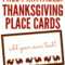 Free Printables: Thanksgiving Place Cards – Home Cooking Regarding Thanksgiving Place Card Templates