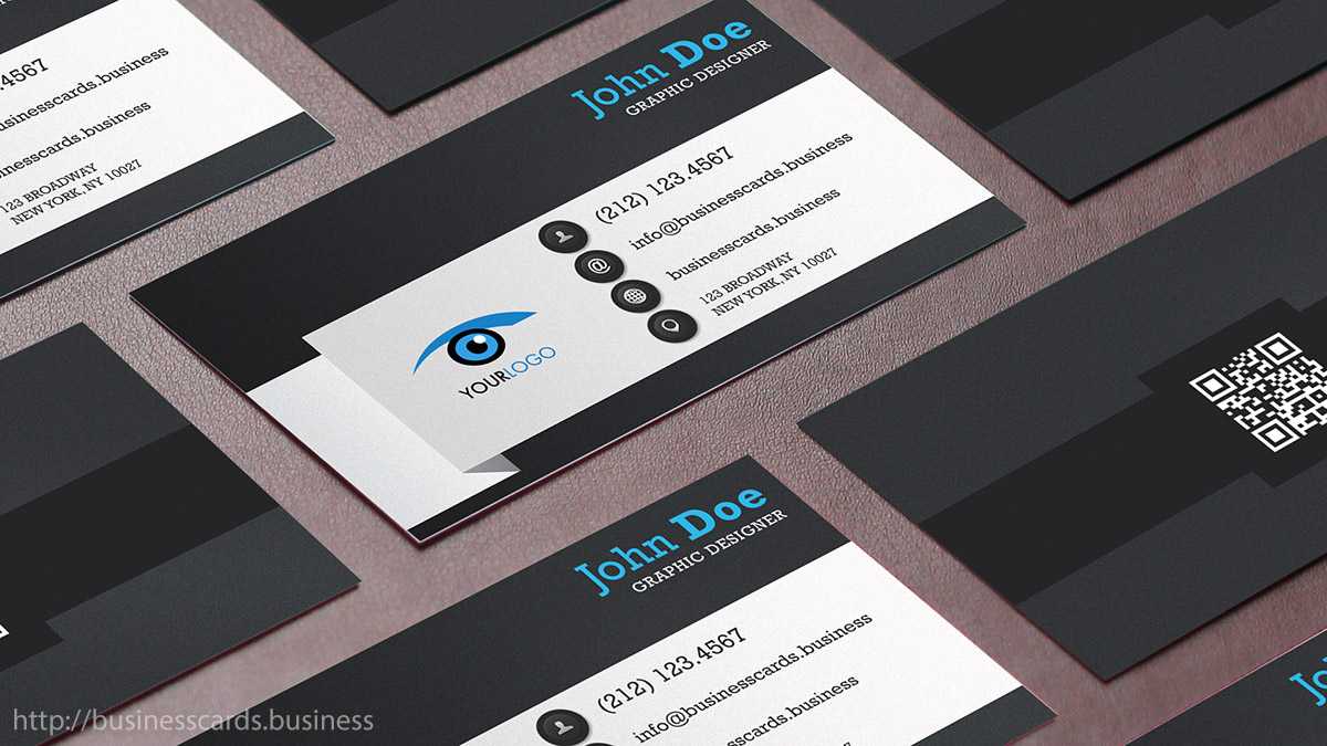 Free Qr Code Business Card Template : Business Cards Templates Regarding Qr Code Business Card Template