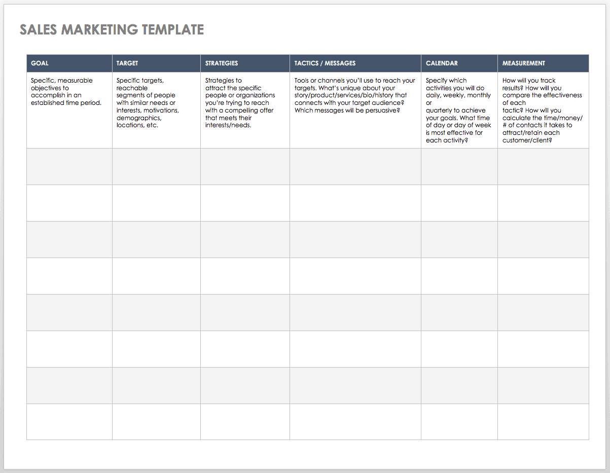 Free Sales Pipeline Templates | Smartsheet Pertaining To Monthly Activity Report Template