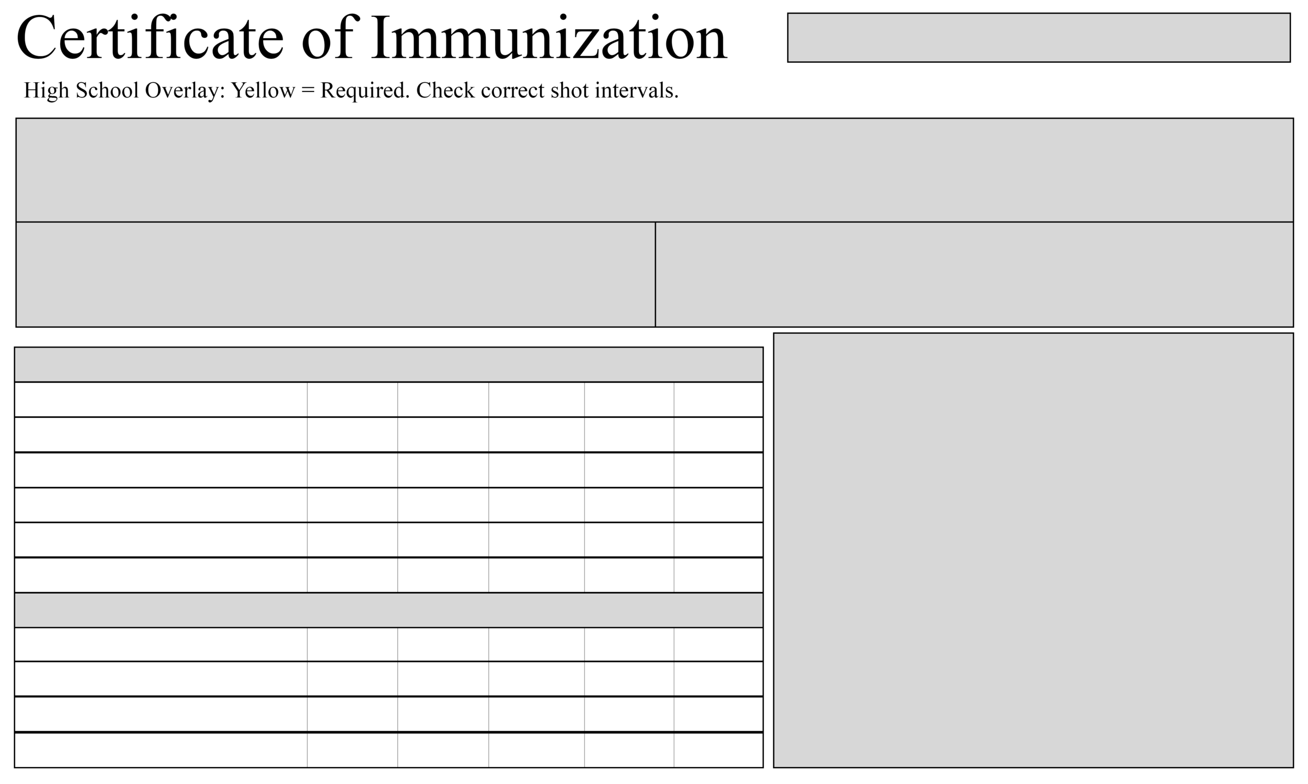 Free Sample Certificate Of Immunization | Certificate Template Within Certificate Of Vaccination Template