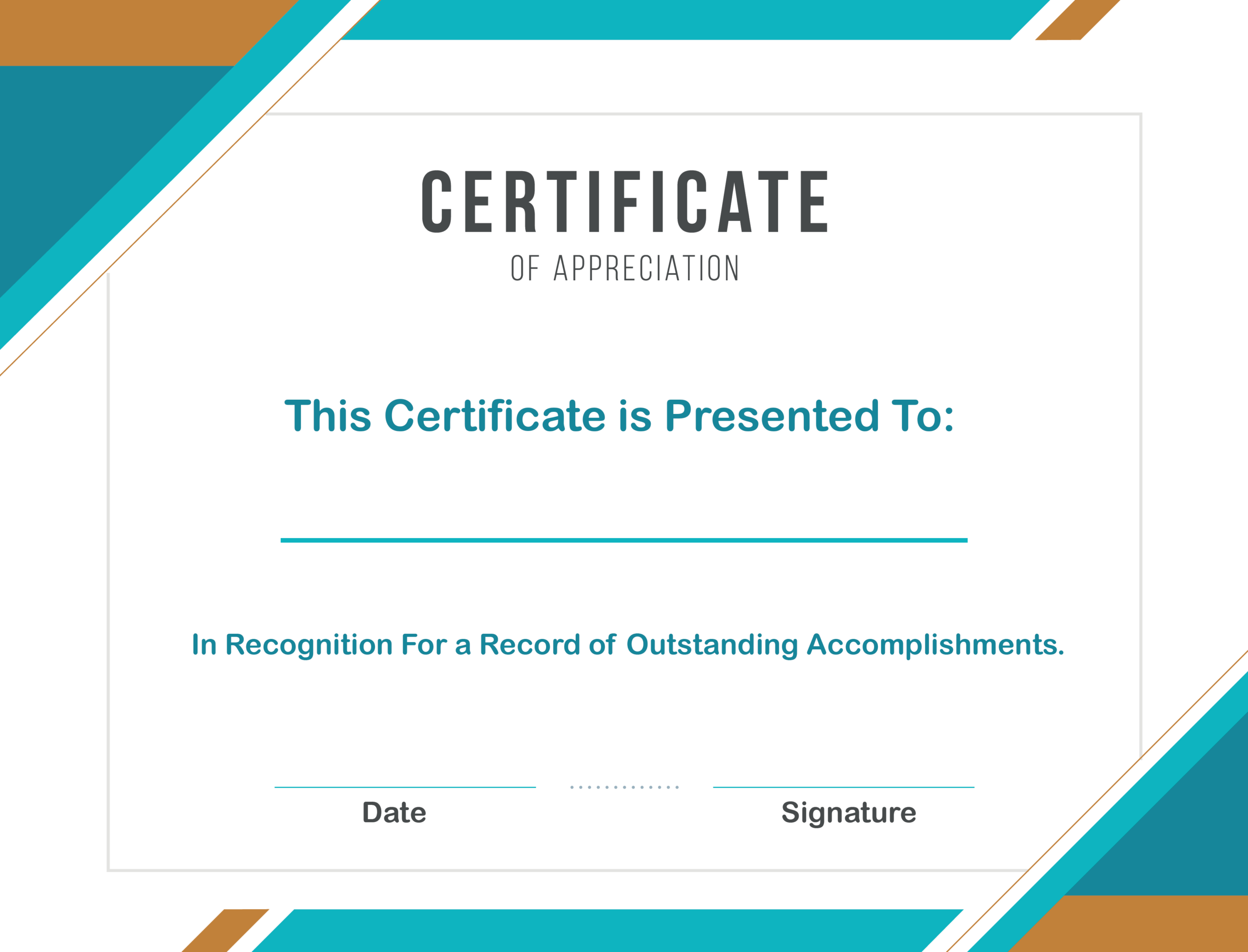 Free Sample Format Of Certificate Of Appreciation Template In Certificates Of Appreciation Template