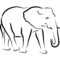 Free Simple Elephant Outline, Download Free Clip Art, Free Intended For Blank Elephant Template