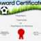 Free Soccer Certificate Maker | Edit Online And Print At Home inside Soccer Certificate Template