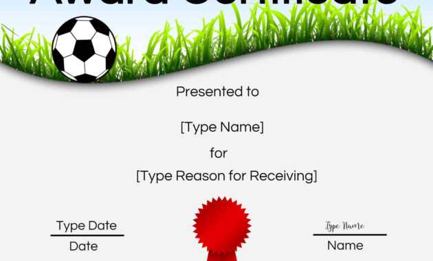 Free Soccer Certificate Maker | Edit Online And Print At Home inside Soccer Certificate Template