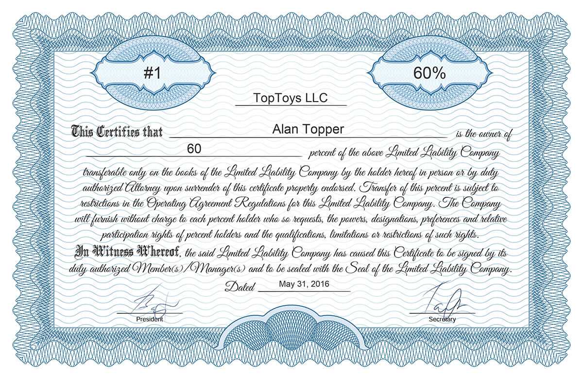 Free Stock Certificate Online Generator With Regard To Blank Share Certificate Template Free