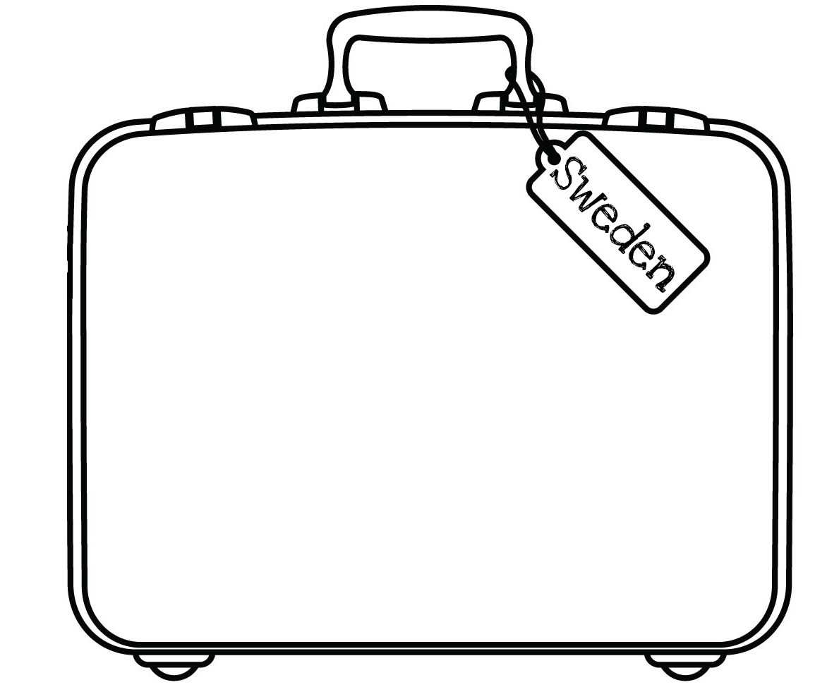 Free Suitcase Coloring Page, Download Free Clip Art, Free Pertaining To Blank Suitcase Template