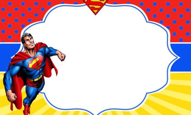 Free Superhero Superman Birthday Invitation Templates – Bagvania pertaining to Superhero Birthday Card Template