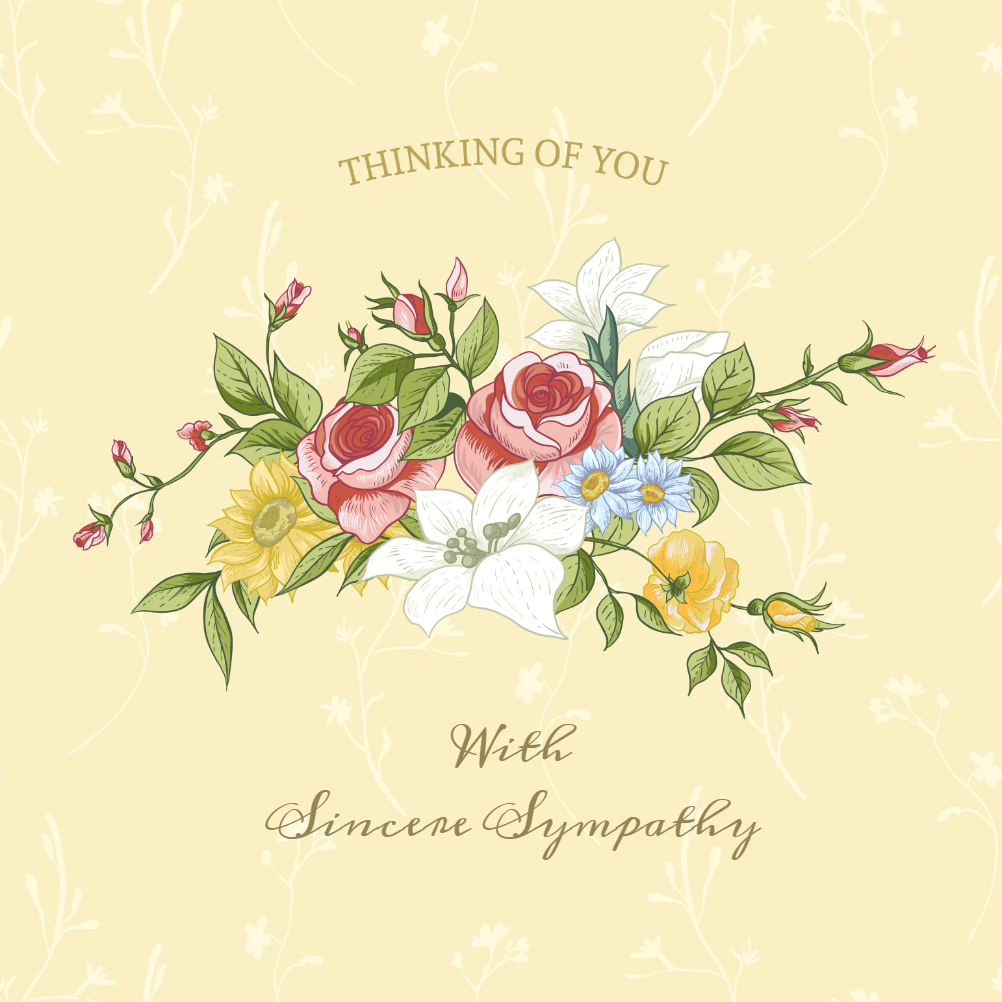 Free Sympathy Cards - Zohre.horizonconsulting.co For Sympathy Card Template