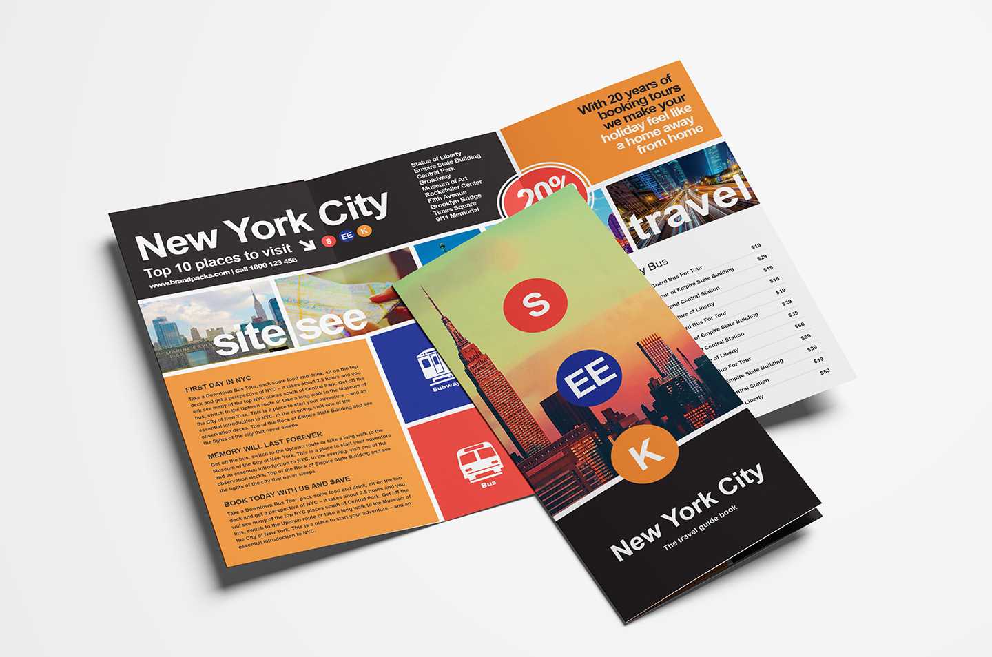 Free Travel Trifold Brochure Template For Photoshop Pertaining To Free Online Tri Fold Brochure Template