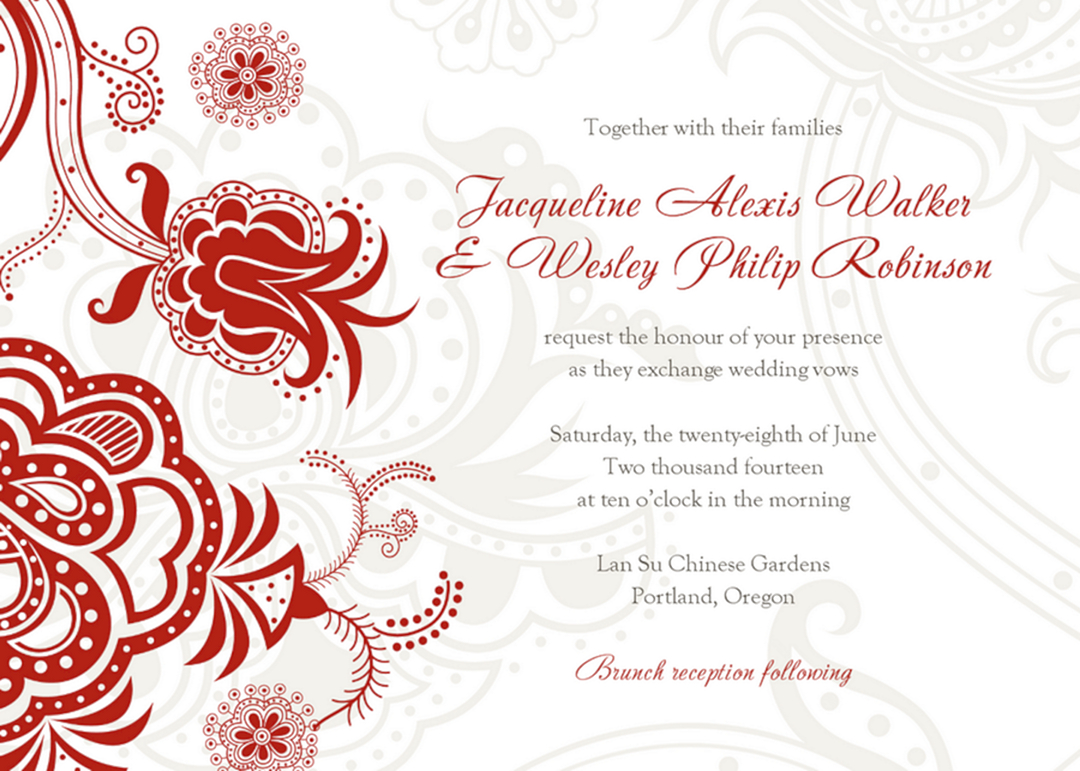 Free Wedding Invitation Card Template – Oosile Inside Free E Wedding Invitation Card Templates