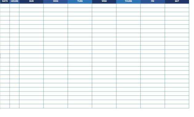 Free Work Schedule Templates For Word And Excel |Smartsheet in Blank Monthly Work Schedule Template