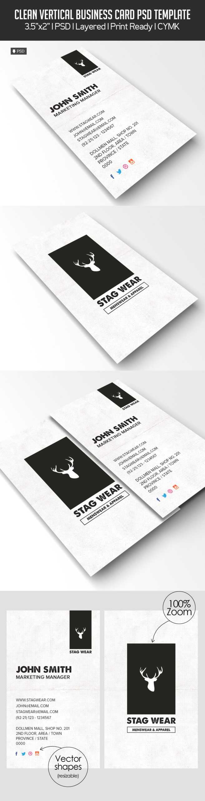 Freebie – Vertical Business Card Psd Template | Freebies With Free Template Business Cards To Print