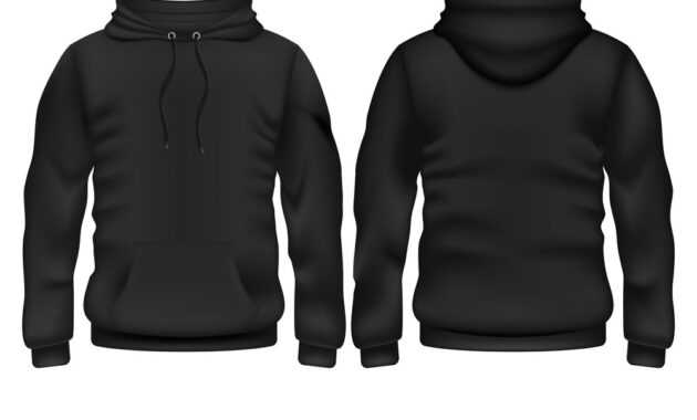 Front And Back Black Hoodie Template intended for Blank Black Hoodie Template