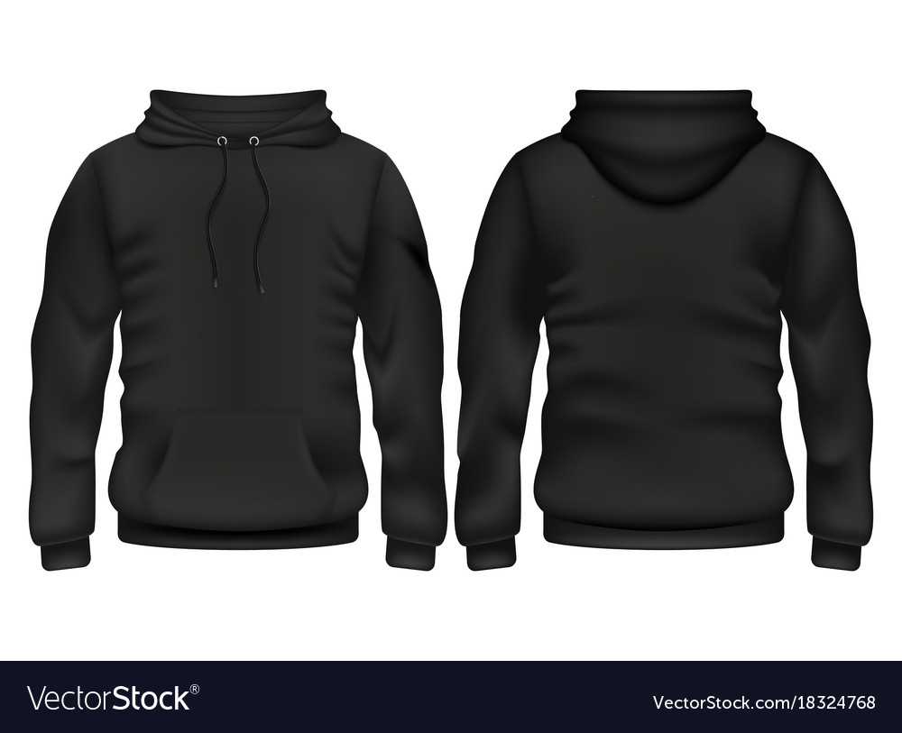 Front And Back Black Hoodie Template Intended For Blank Black Hoodie Template