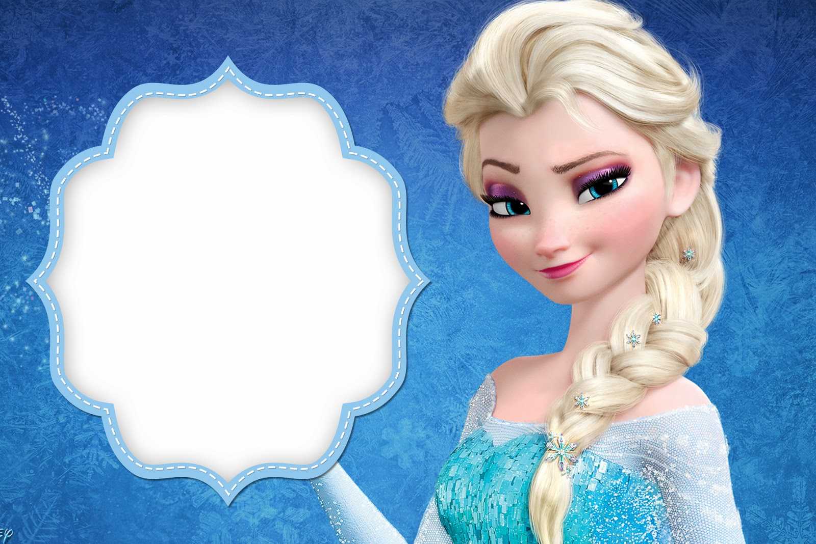 Frozen: Free Printable Cards Or Party Invitations. – Oh My For Frozen Birthday Card Template
