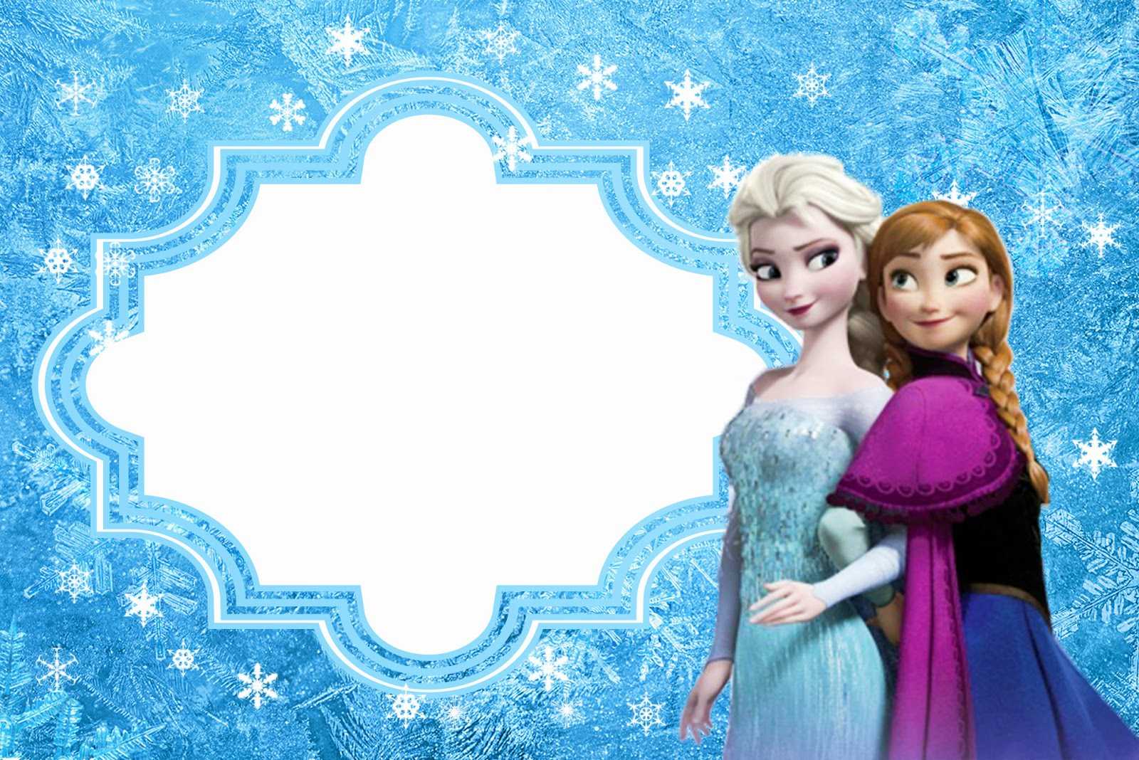 Frozen: Free Printable Cards Or Party Invitations. – Oh My Pertaining To Frozen Birthday Card Template