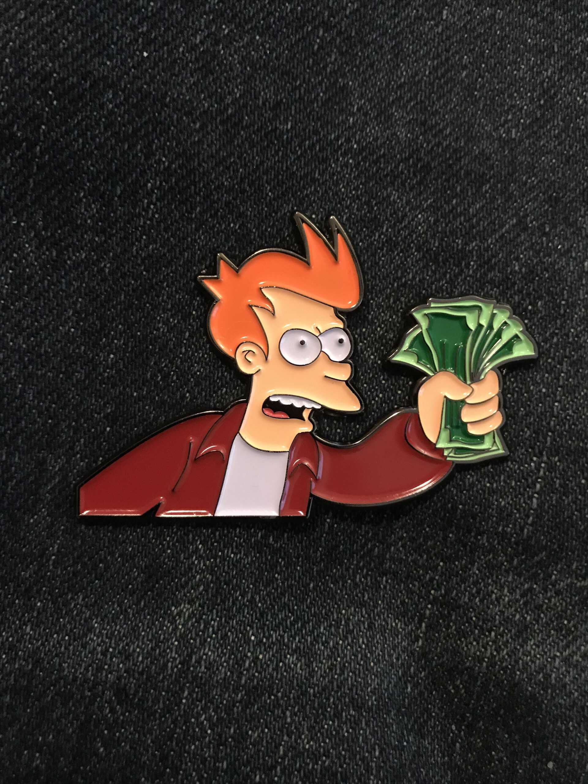 Fry Shut Up And Take My Money Soft Enamel Pin With Shut Up And Take My Money Card Template