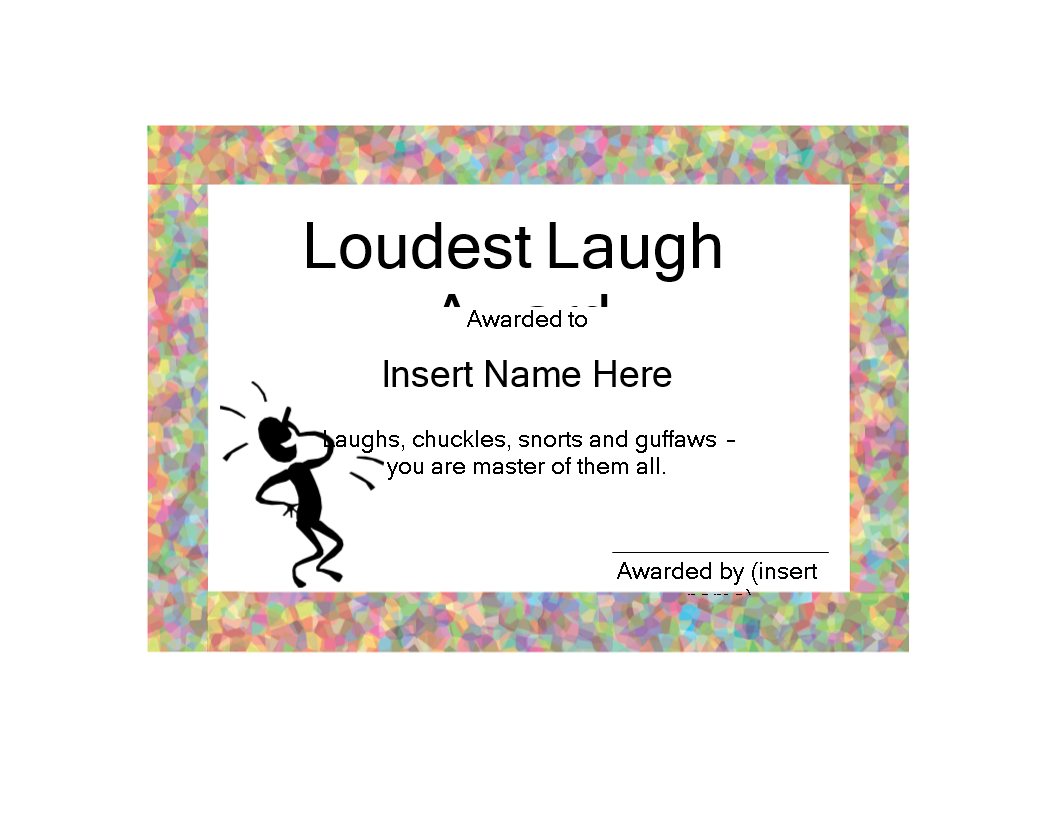 Funny Certificate | Templates At Allbusinesstemplates In Funny Certificate Templates