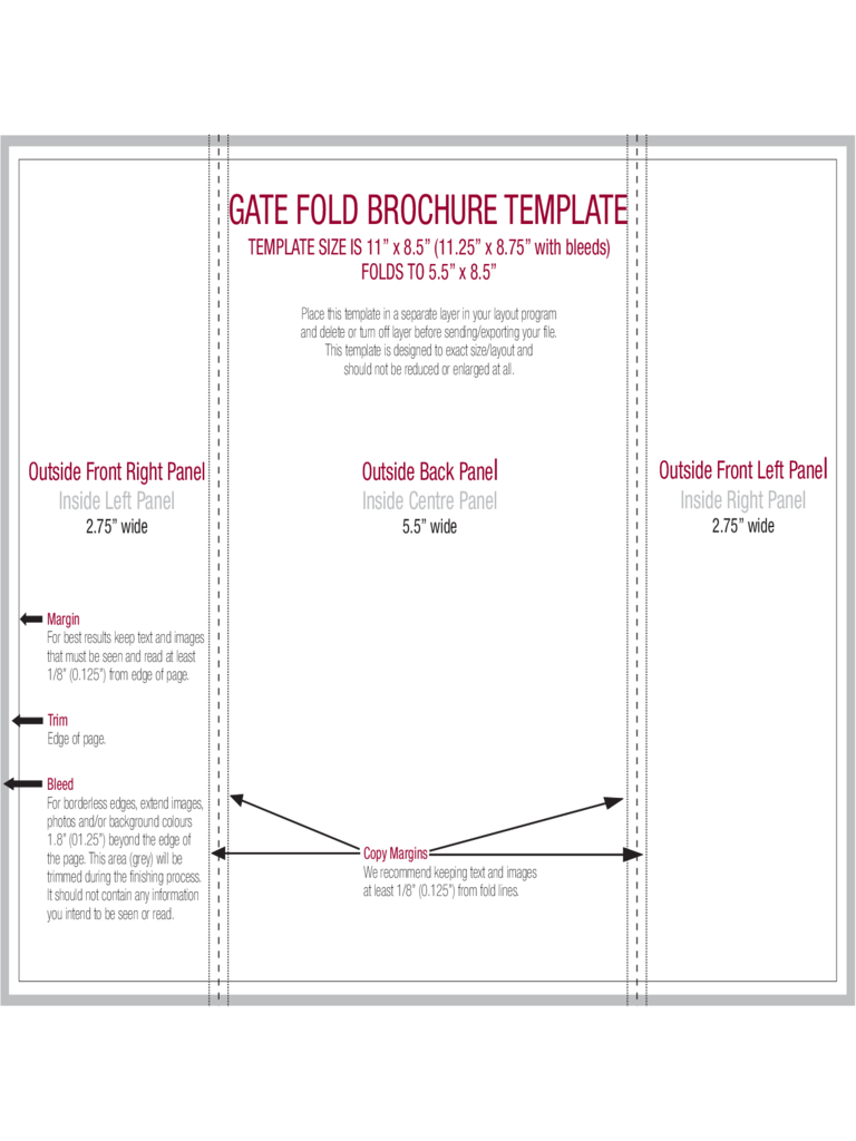 Gate Fold Brochure Template – 6 Free Templates In Pdf, Word Pertaining To Gate Fold Brochure Template