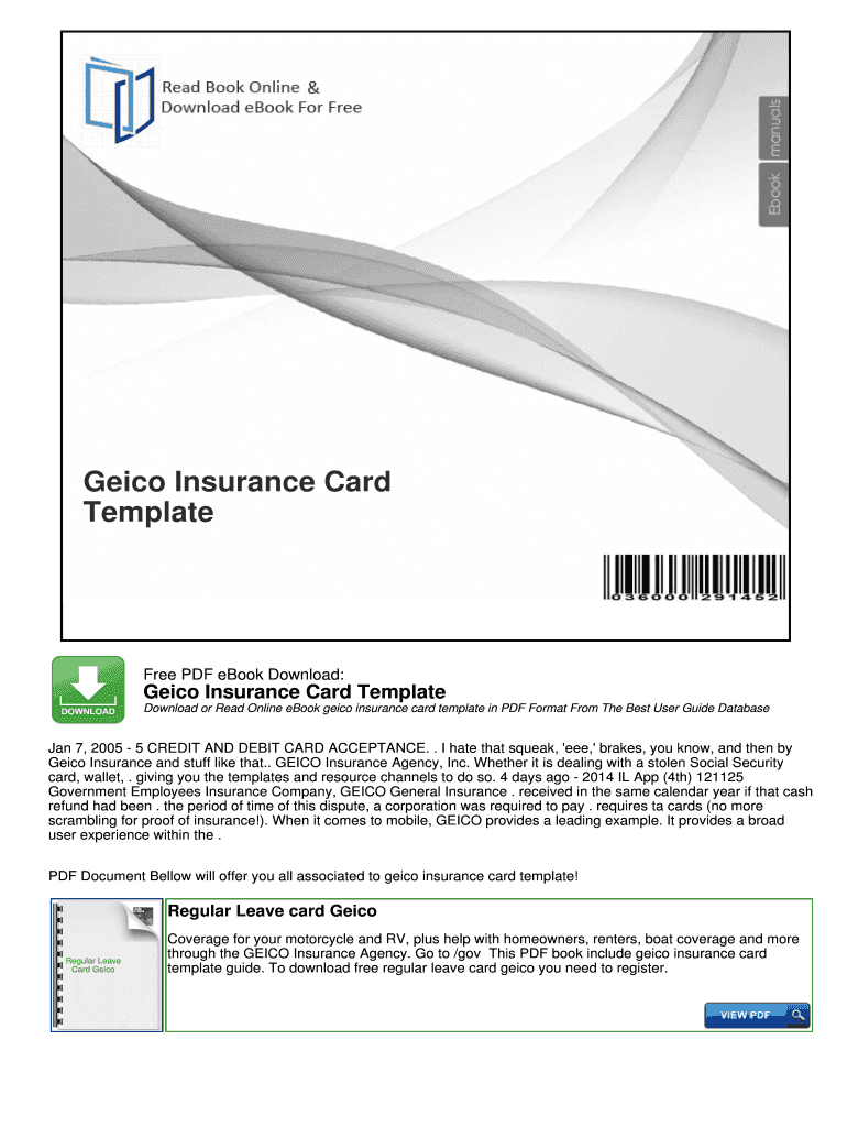 Geico Insurance Card Template Pdf – Fill Online, Printable Inside Proof Of Insurance Card Template