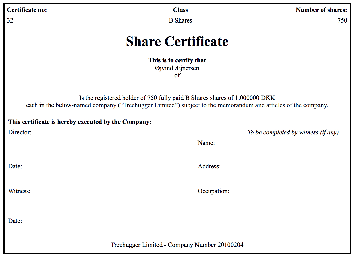 Generating Share Certificates On Capdesk With Regard To Template For Share Certificate