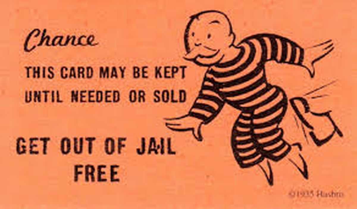 Get Out Of Jail Clipart Throughout Get Out Of Jail Free Card Template
