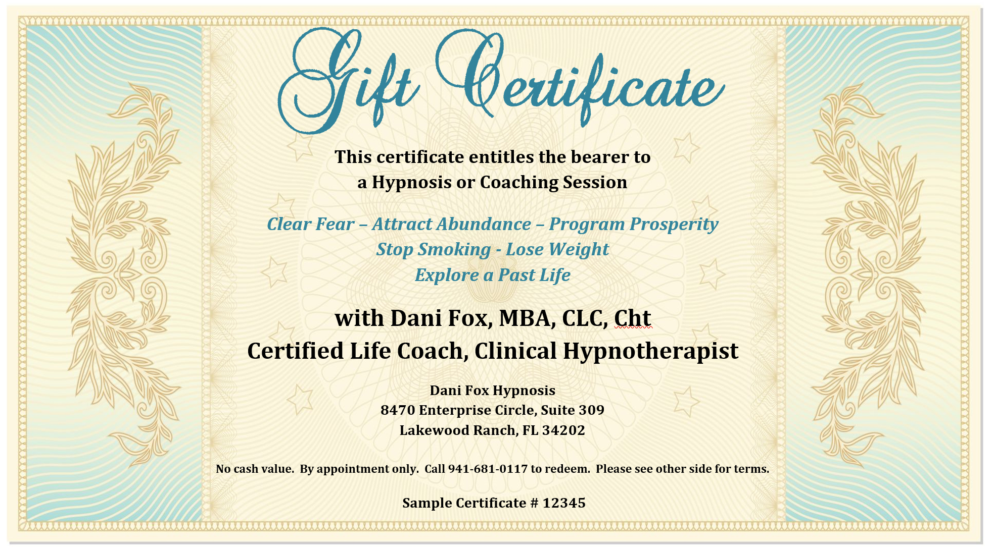 Gift Certificate – Mahre.horizonconsulting.co In This Certificate Entitles The Bearer To Template