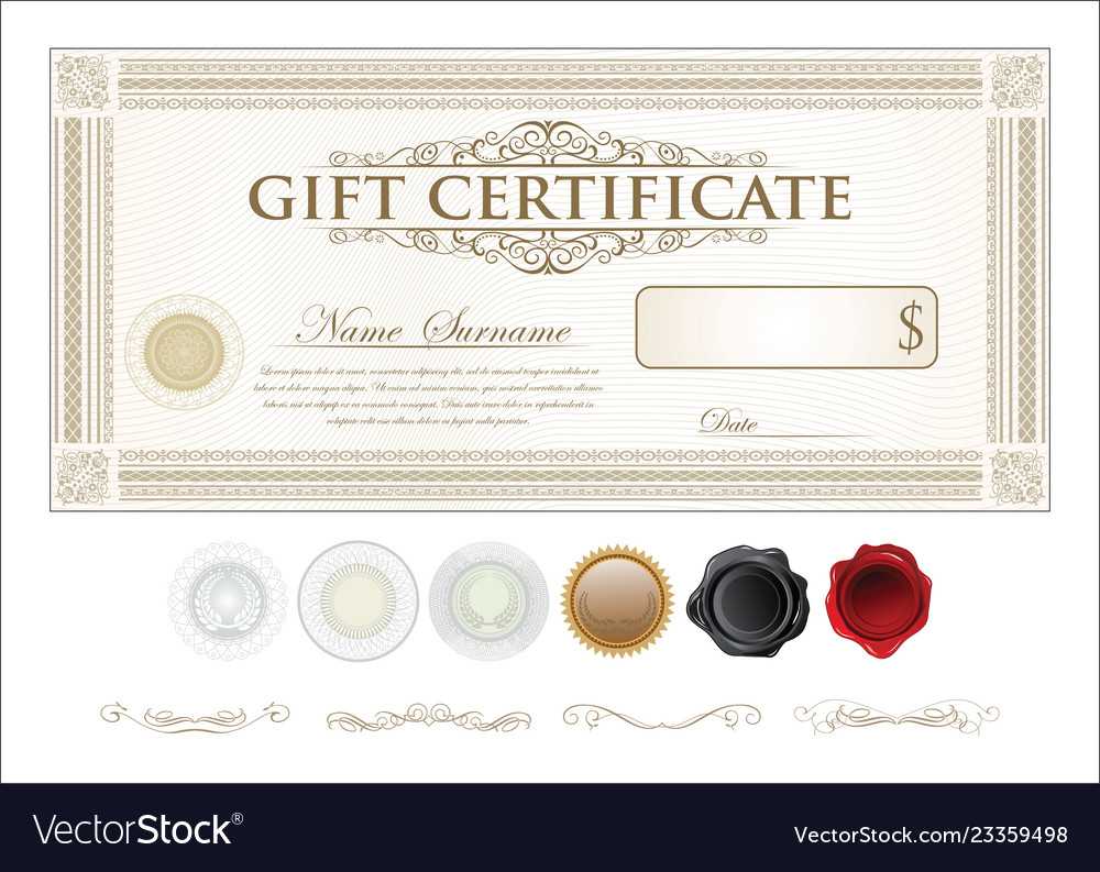 Gift Certificate Retro Vintage Template Intended For Movie Gift Certificate Template