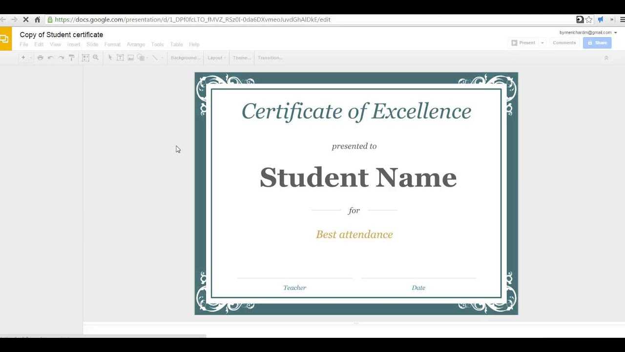 Gift Certificate Template Google Docs In Automotive Gift Certificate Template