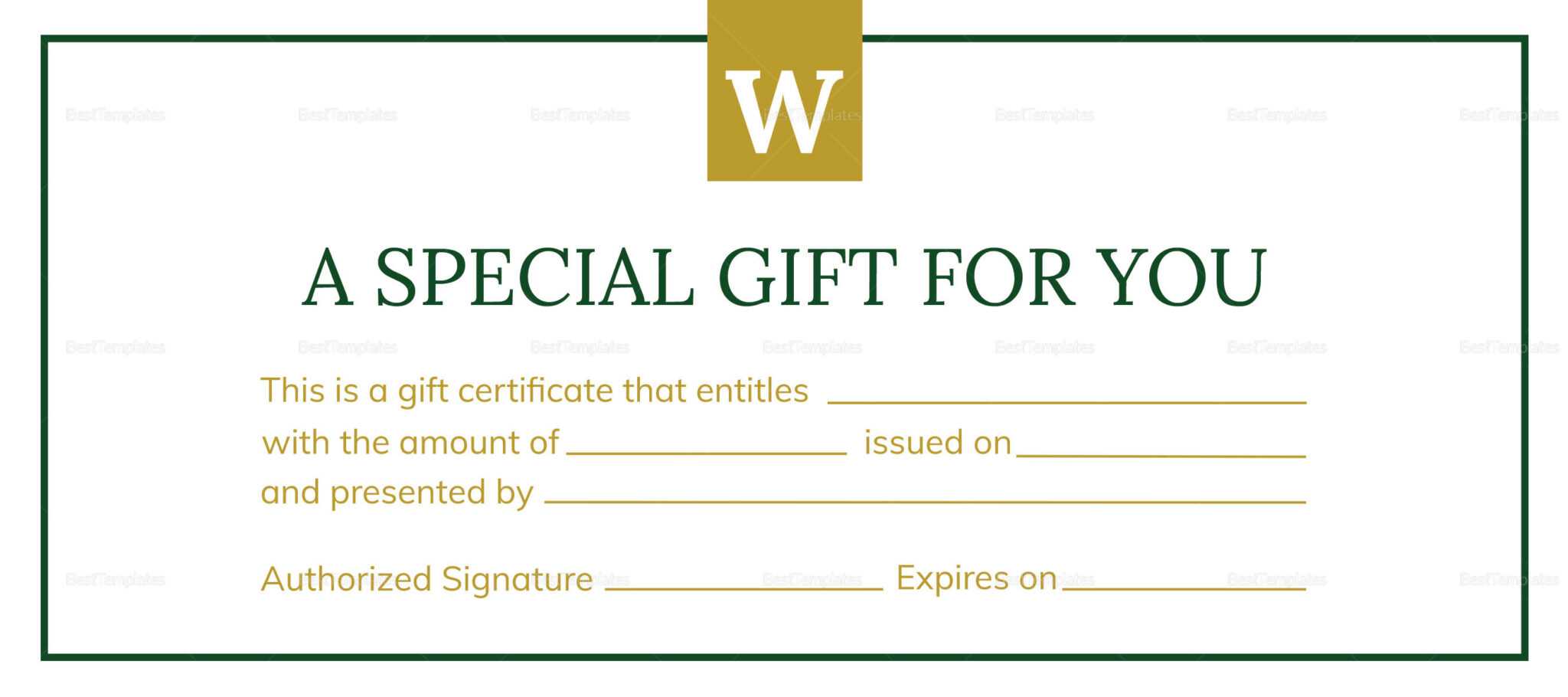 Indesign Gift Certificate Template Professional Template