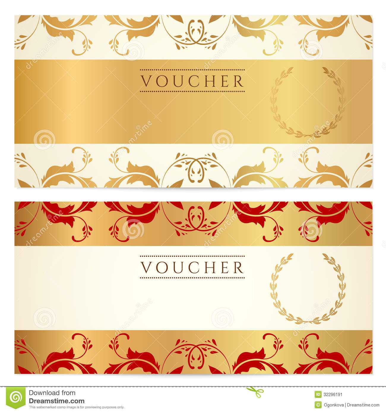 Gift Certificate (Voucher, Coupon) Template Stock Vector Throughout Movie Gift Certificate Template