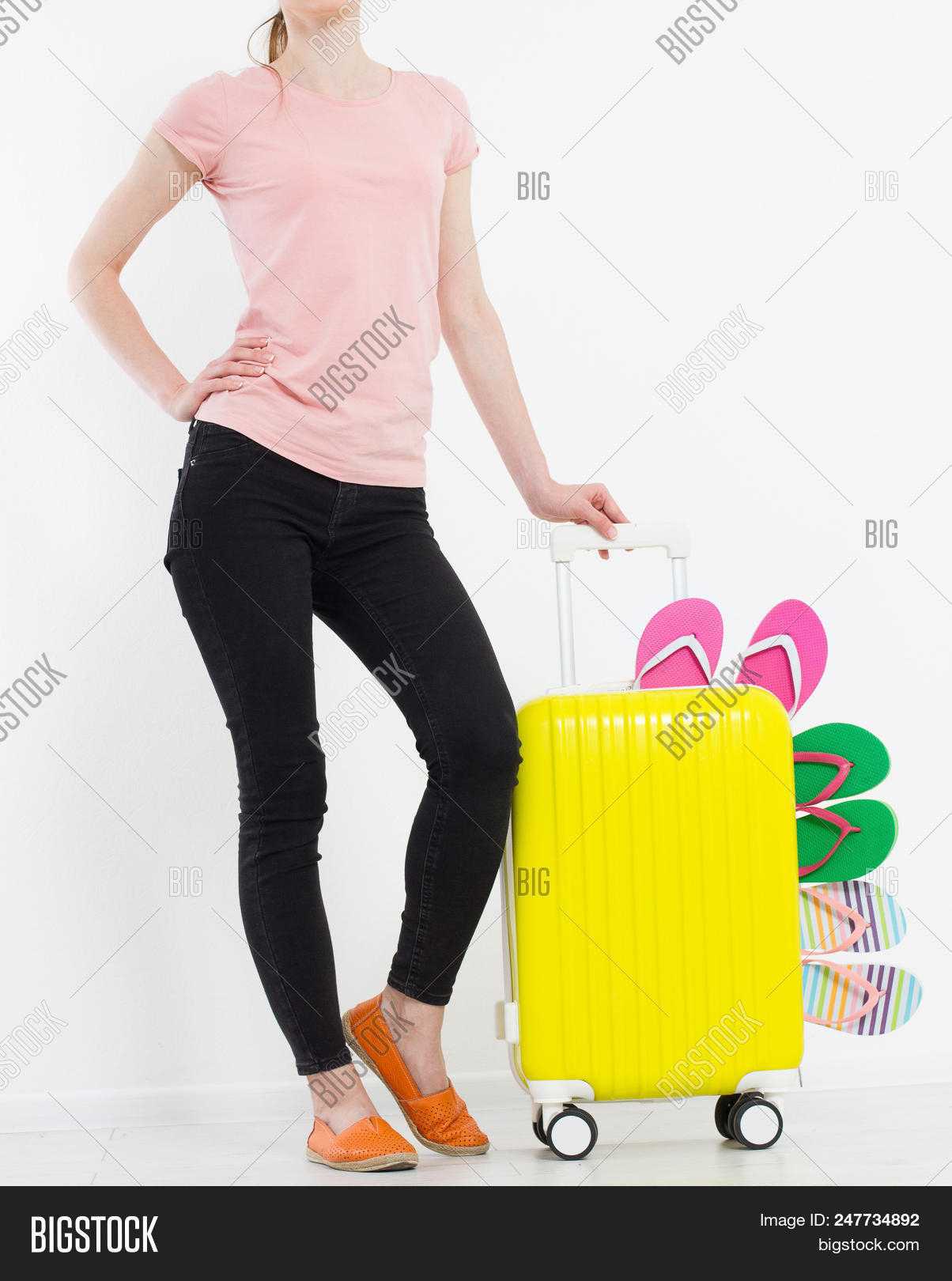 Girl Suitcase Isolated Image & Photo (Free Trial) | Bigstock For Blank Suitcase Template