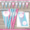 Girls Party Banner Template – Pink & Aqua Regarding Diy Party Banner Template