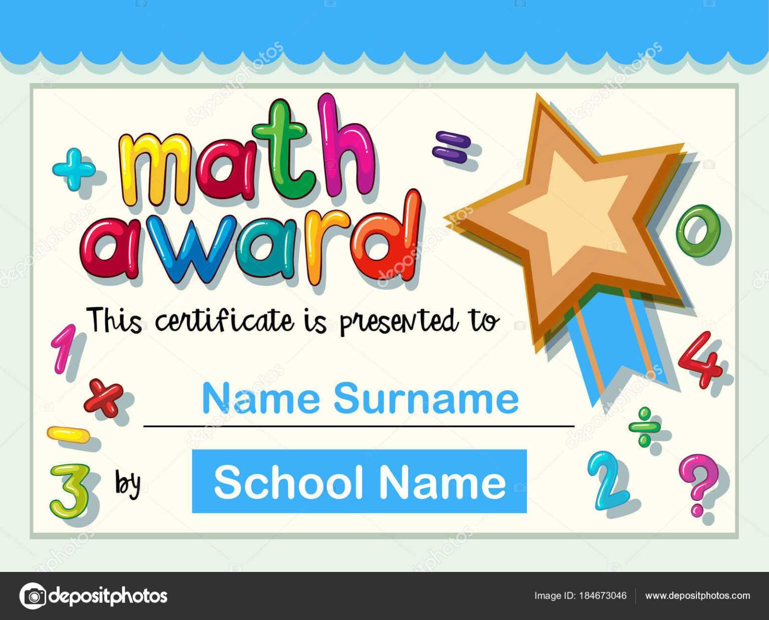 Gold Star Certificate Template Certificate Template For For Star