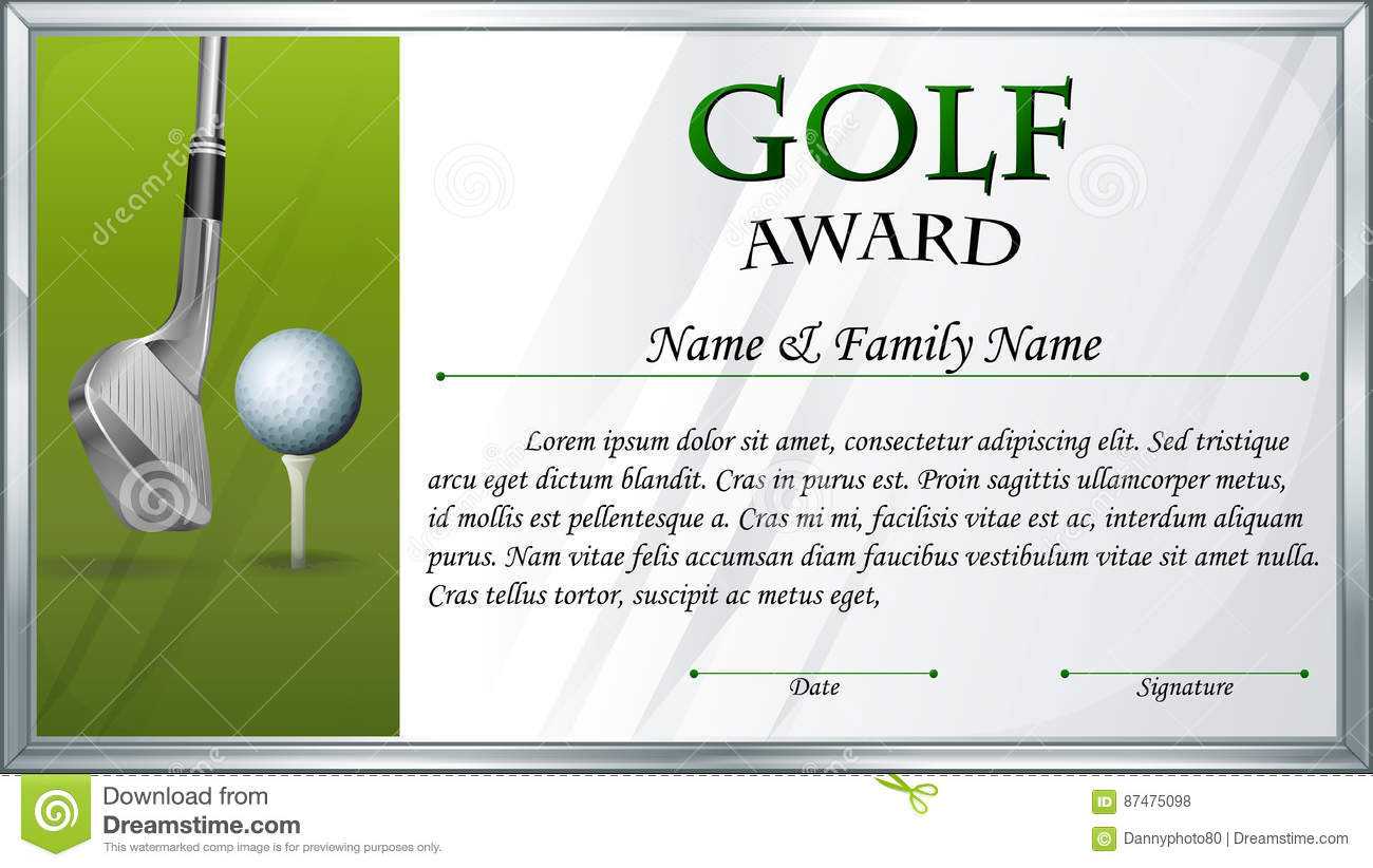 Golf Gift Certificate Template Free Printable Templates Inside Golf Certificate Templates For Word