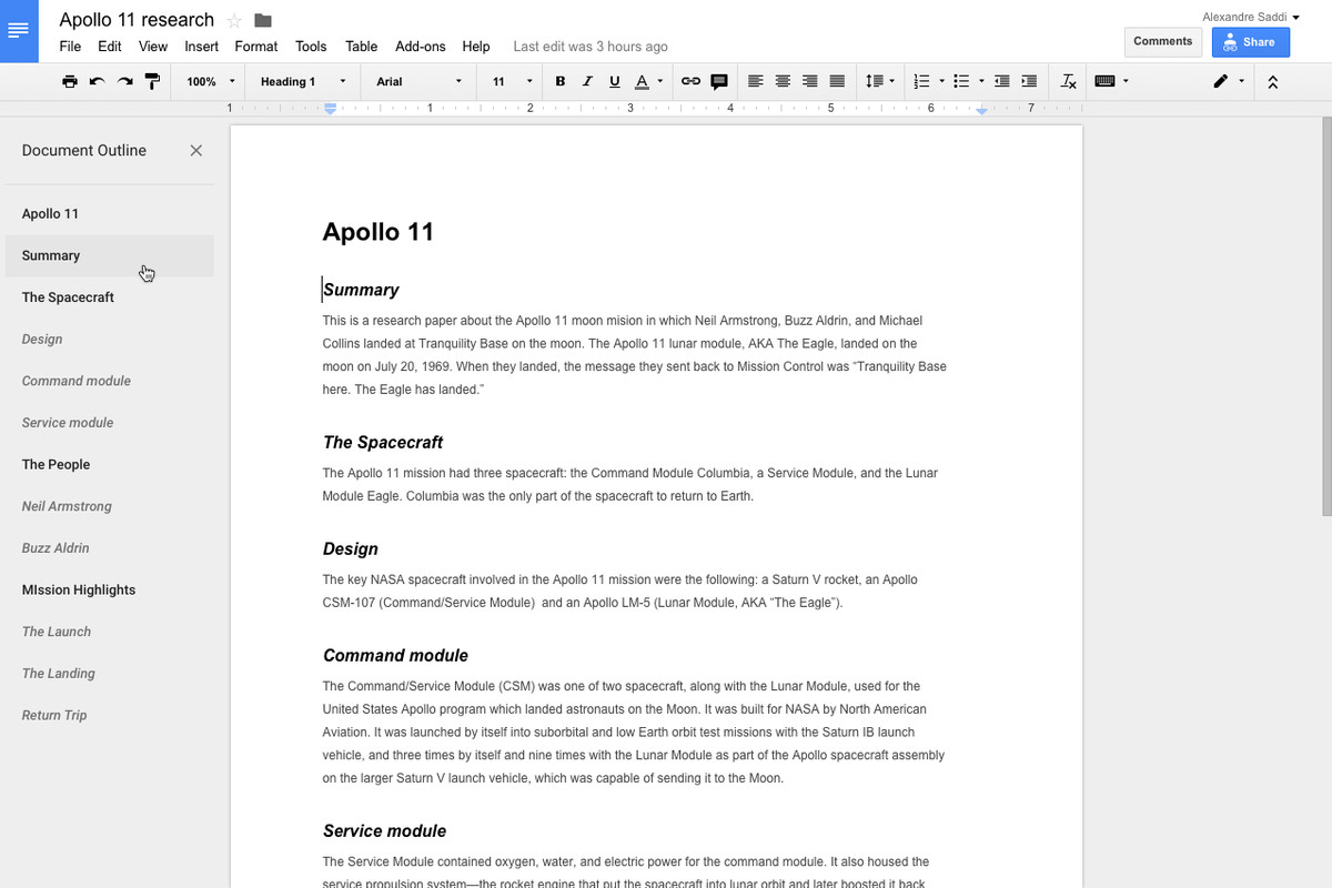 Google's New Docs Outline Tool Will Make It Easier To Inside Index Card Template Google Docs