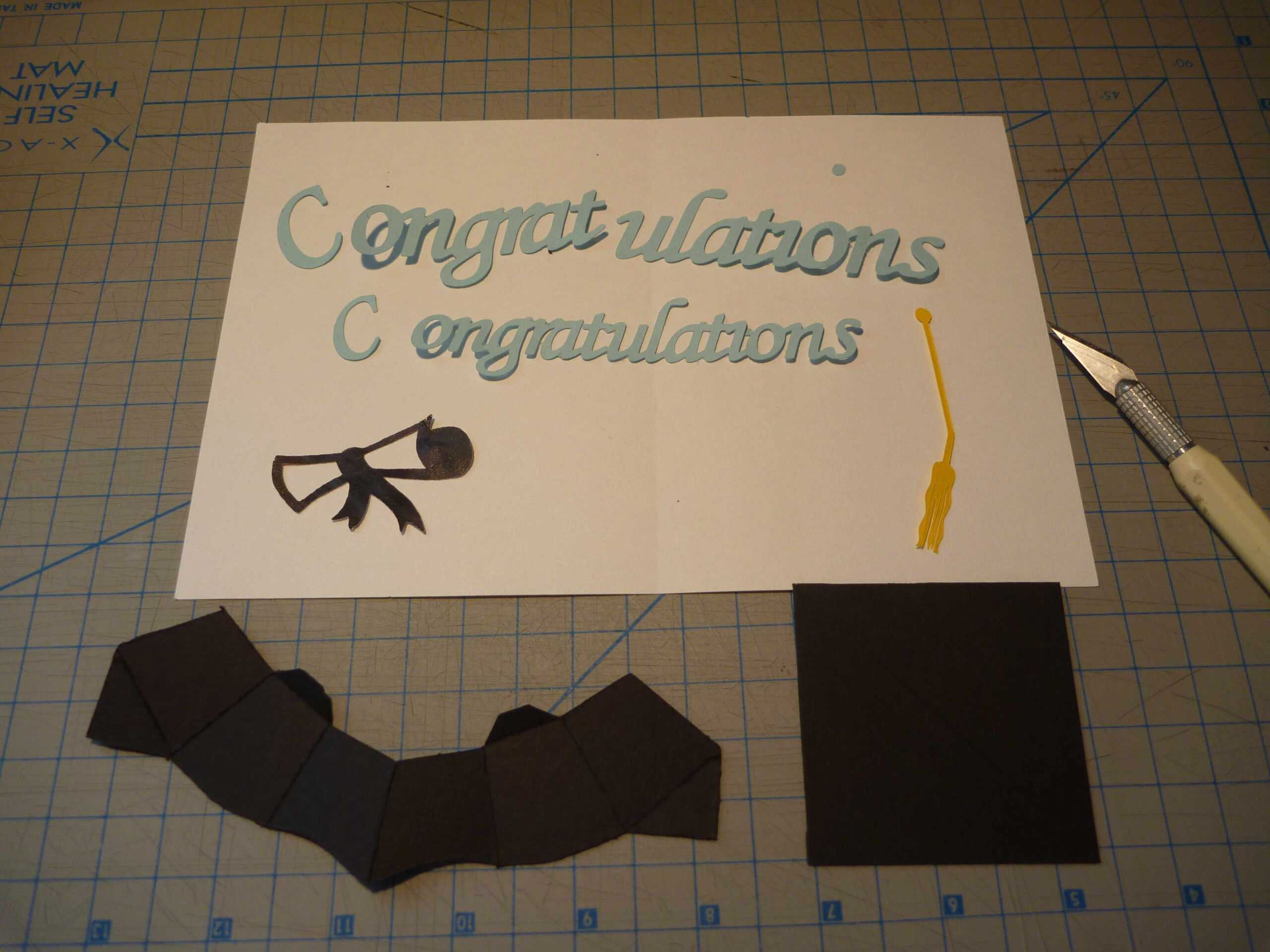 Graduation Pop Up Card: 3D Cap Tutorial - Creative Pop Up Cards Regarding Graduation Pop Up Card Template