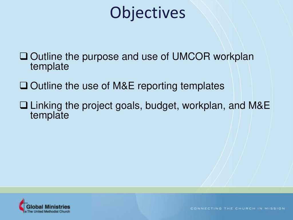 Grants – Workplan And Monitoring And Evaluation (M&e Inside M&e Report Template