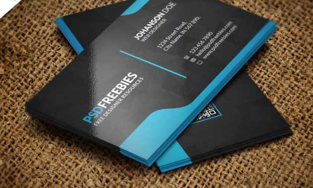 Graphic Designer Business Card Template Free Psd throughout Psd Name Card Template