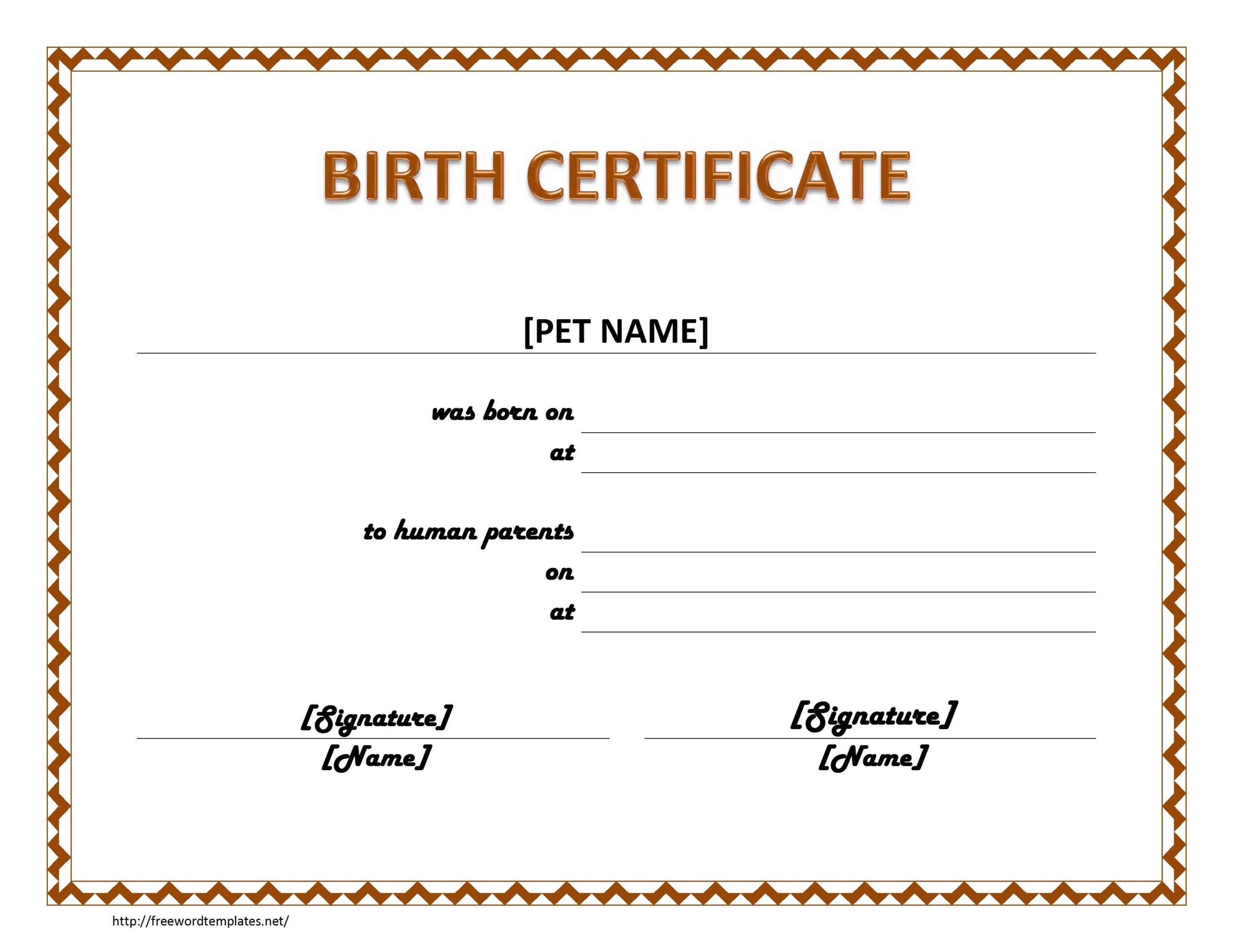 Great For Teddy Bear And Baby Doll Birth Certificates Free Throughout Baby Doll Birth Certificate Template