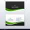 Green Business Card Professional Design Template With Regard To Professional Name Card Template