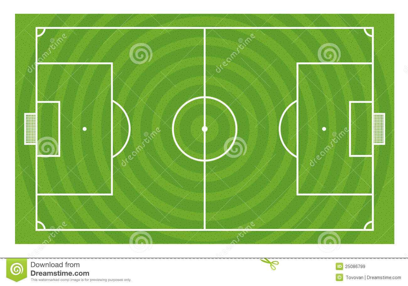 Green Football Field Template Stock Illustration With Regard To Blank Football Field Template