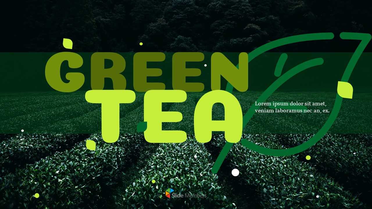 Green Tea Presentation Powerpoint Templates Design With Presentation Zen Powerpoint Templates