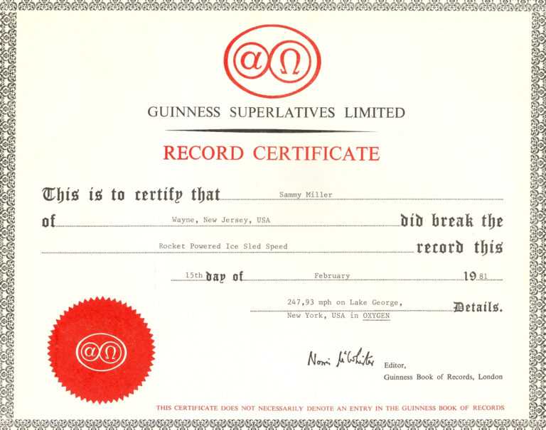 Guinness World Record Certificate Template ] Guinness Inside Guinness